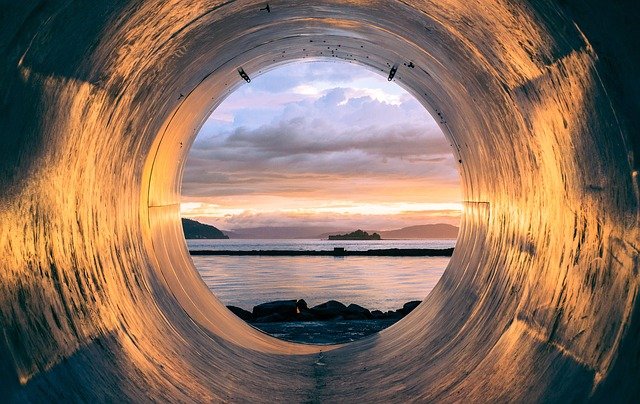 Bulle d'air en surface d'eau